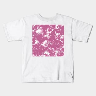 Peony pink Storm - Tie Dye Shibori Texture Kids T-Shirt